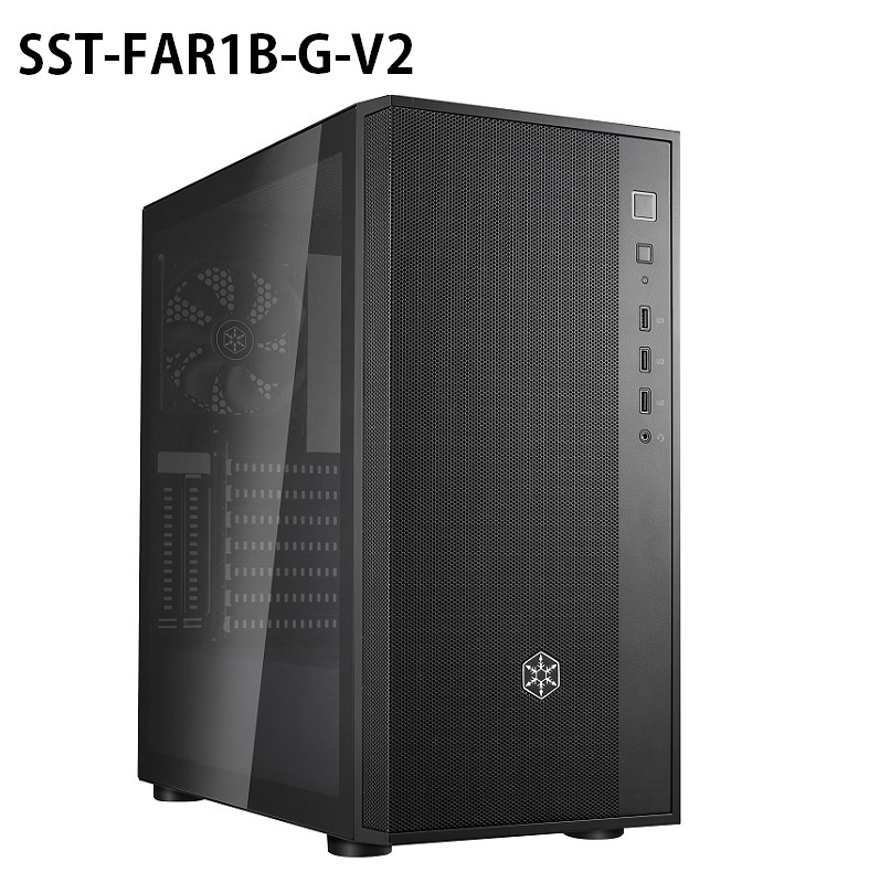 米特3C數位–SilverStone 銀欣 FARA R1 V2 ATX機殼/黑SST-FAR1B-G-V2/白SST-FAR1W-G-V2