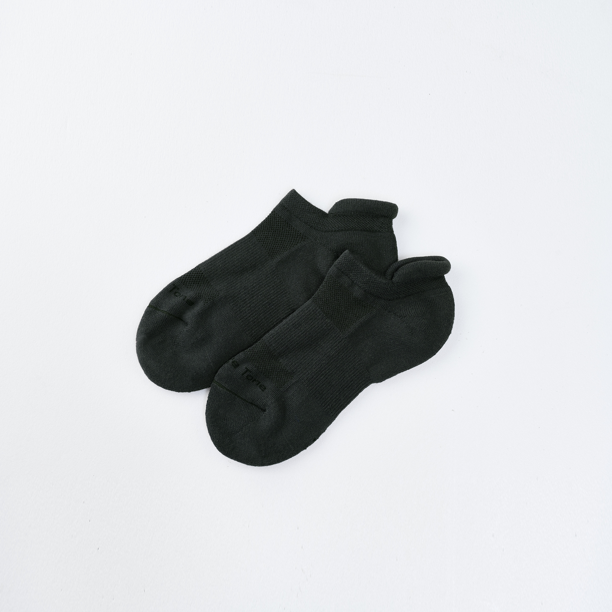 後枕透氣足弓踝襪〈灰〉