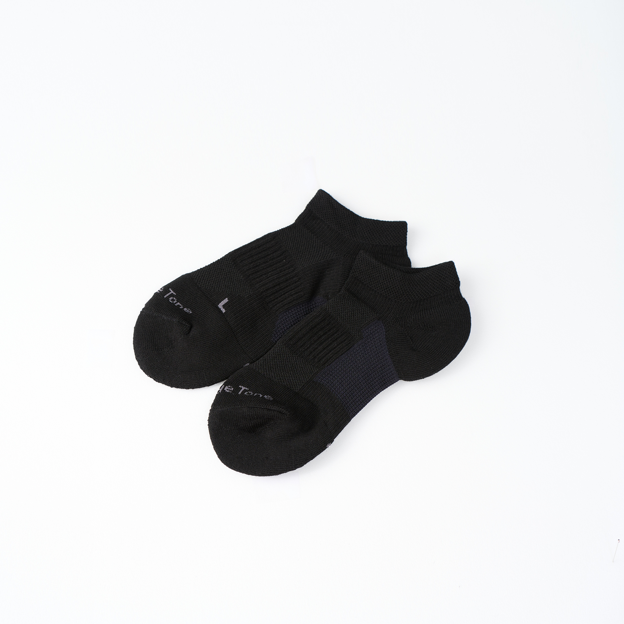 抗菌足弓加強運動踝襪〈黑〉