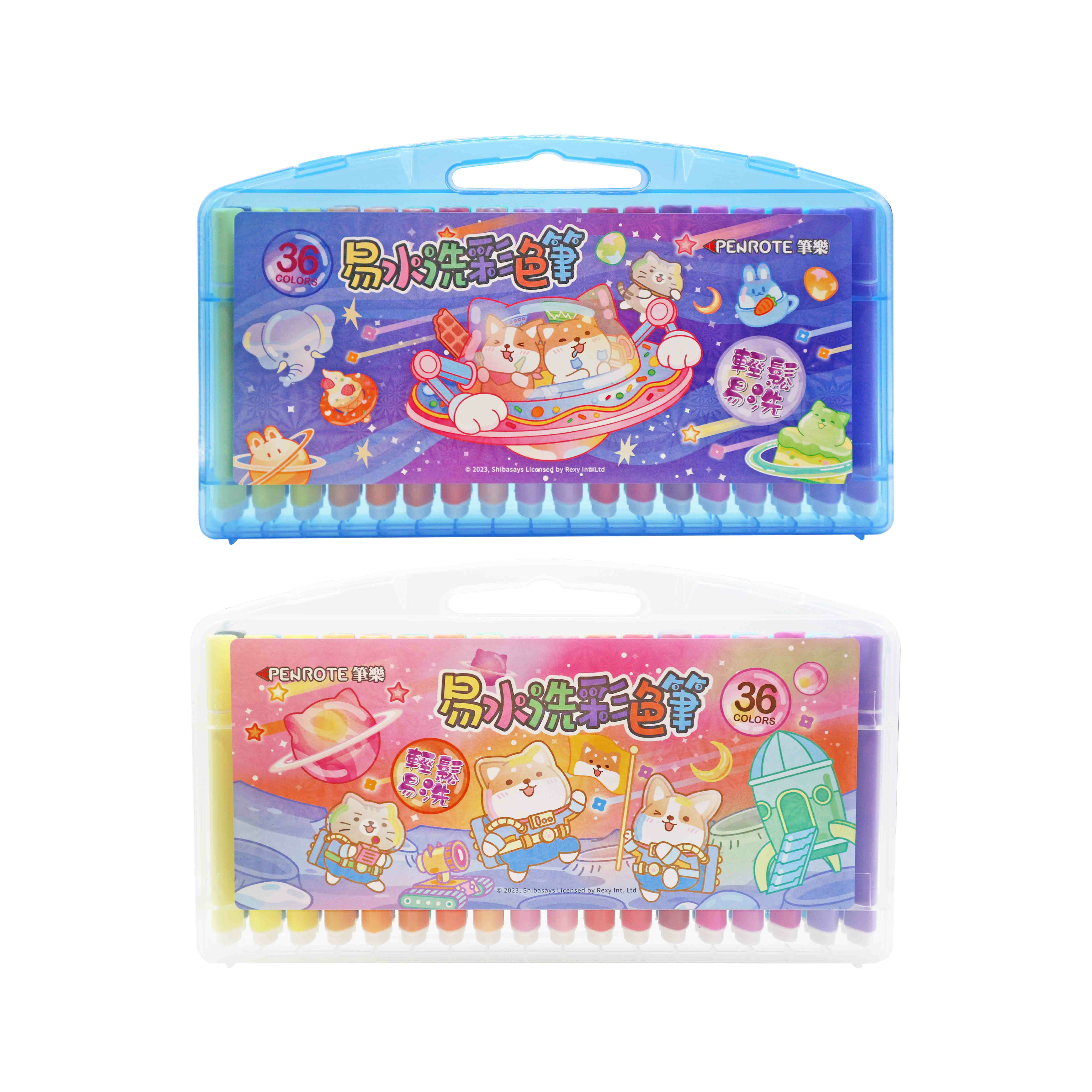 【PENROTE筆樂】柴語錄36色易水洗彩色筆
