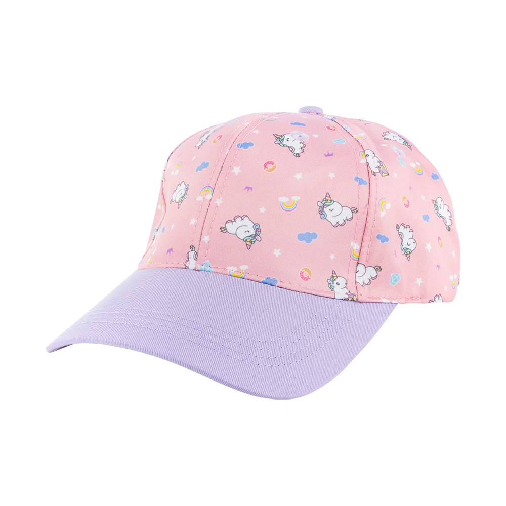 Contrasting Color Children's Baseball Cap - unicorn