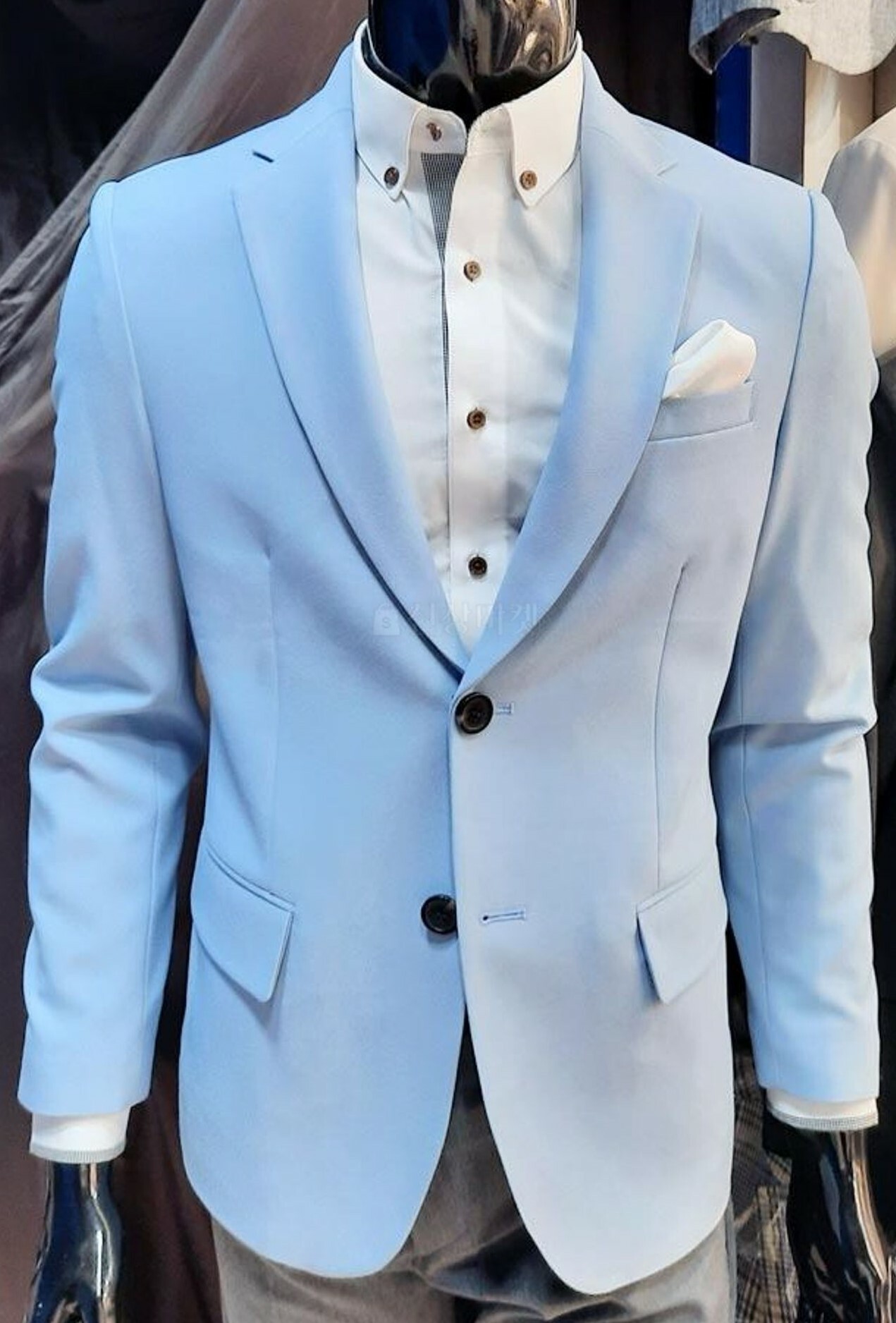 基本款彈性涼爽觸感西裝外套