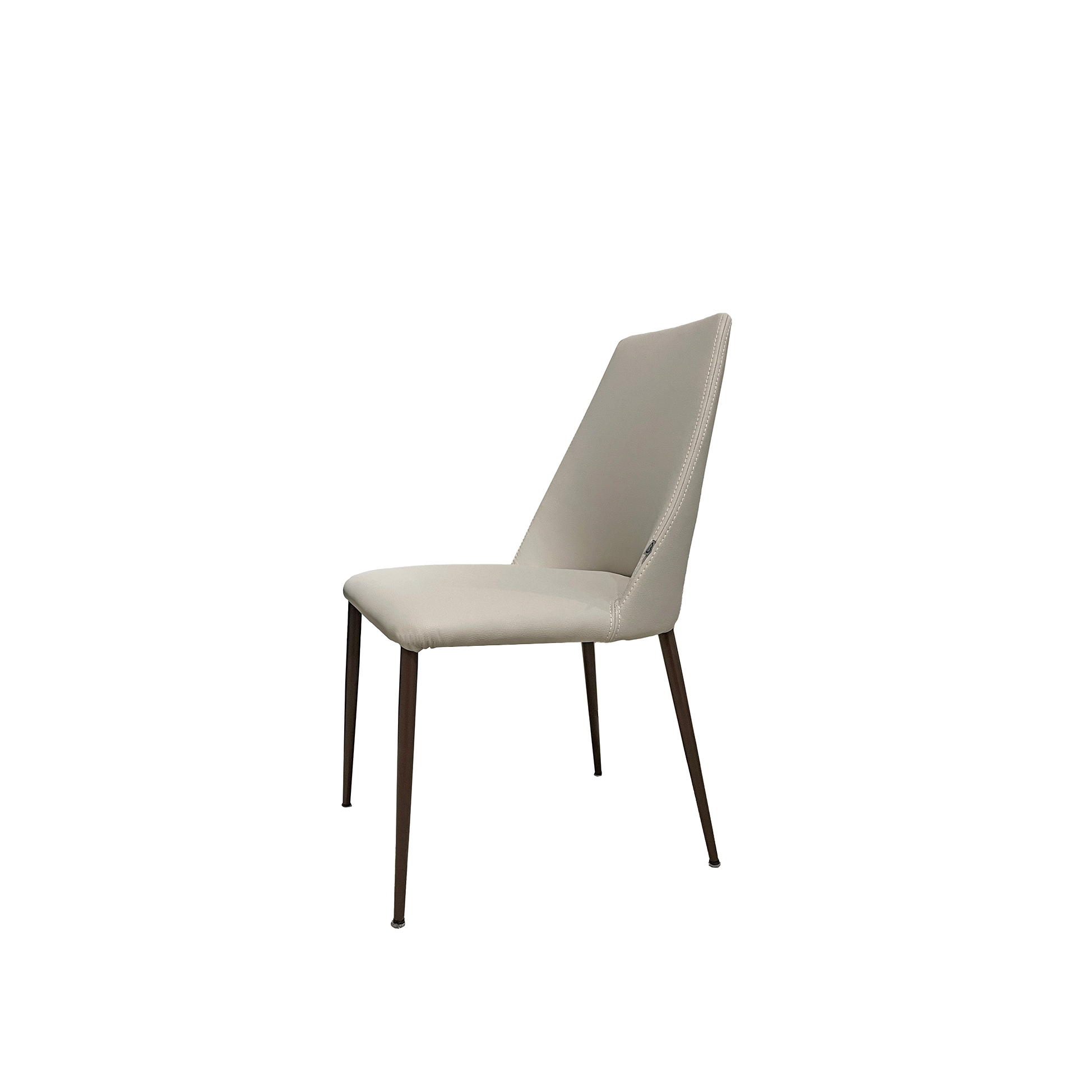 Henry 高耐磨科技皮餐椅 - 白灰色〔CH252〕【餐桌椅/工業風餐椅/皮餐桌椅】