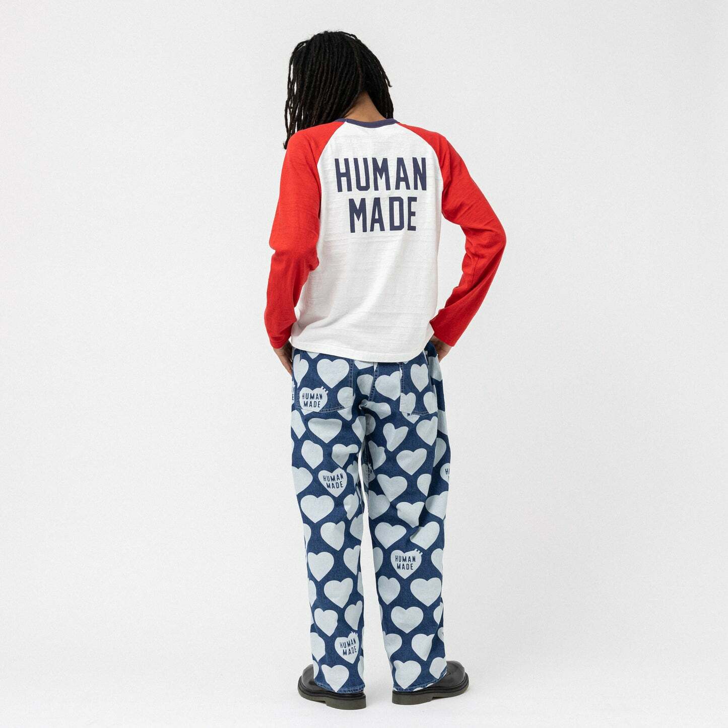 2023SS HUMAN MADE RAGLAN L/S T-SHIRT 拼接兩色復古長T 長袖現貨