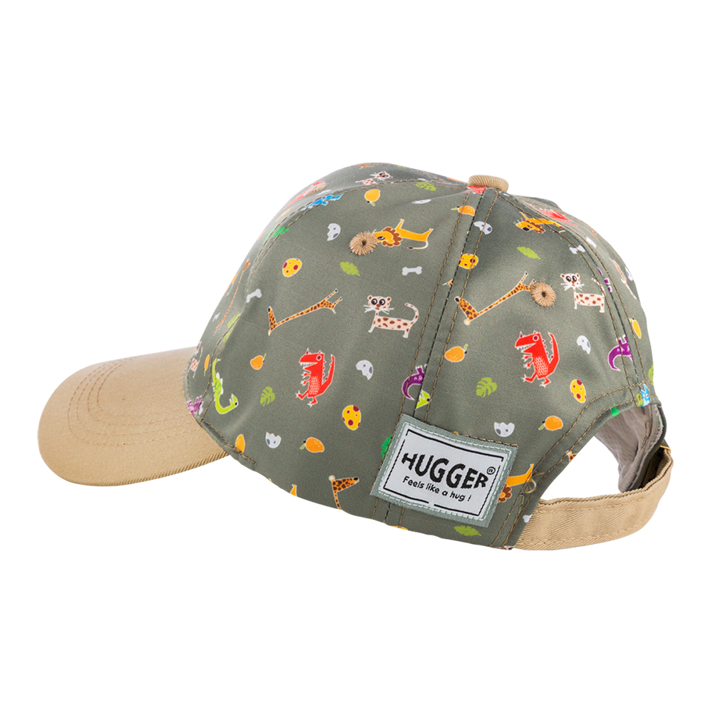Contrasting Color Children's Baseball Cap - safari