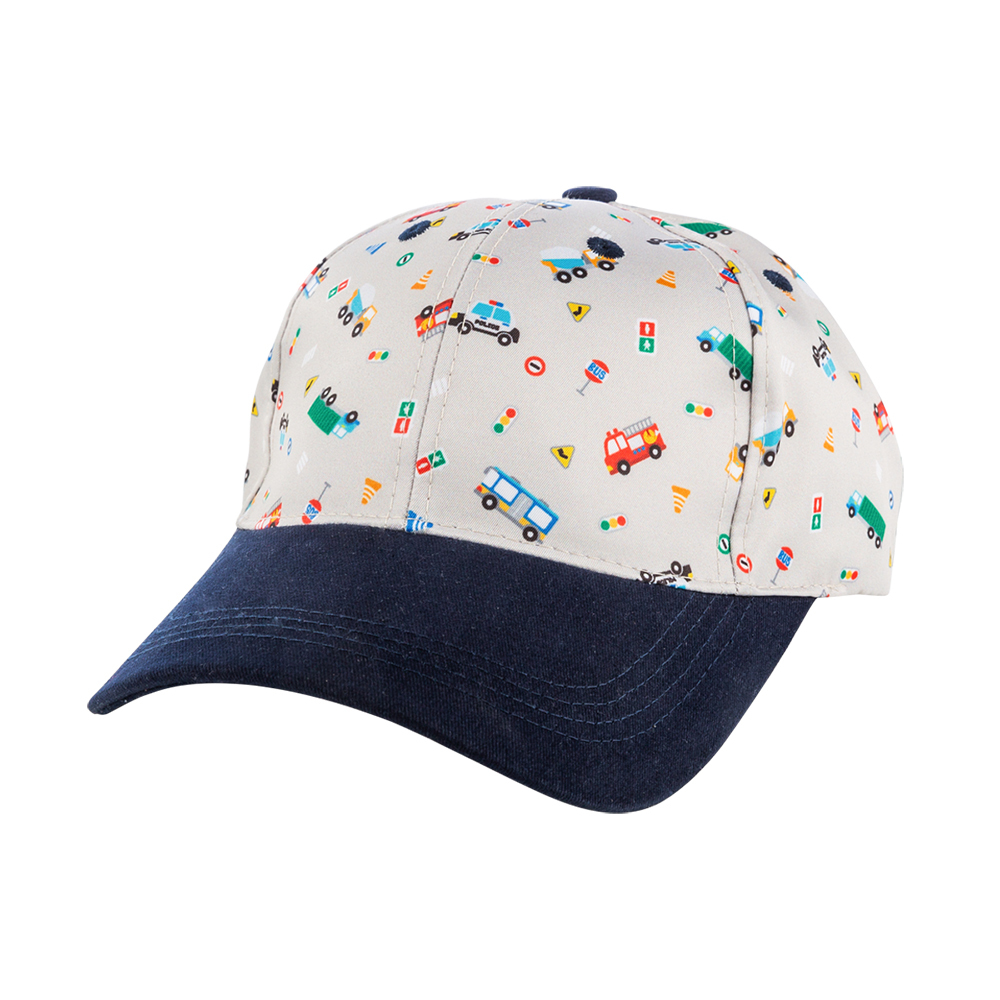 Contrasting Color Children's Baseball Cap - cars