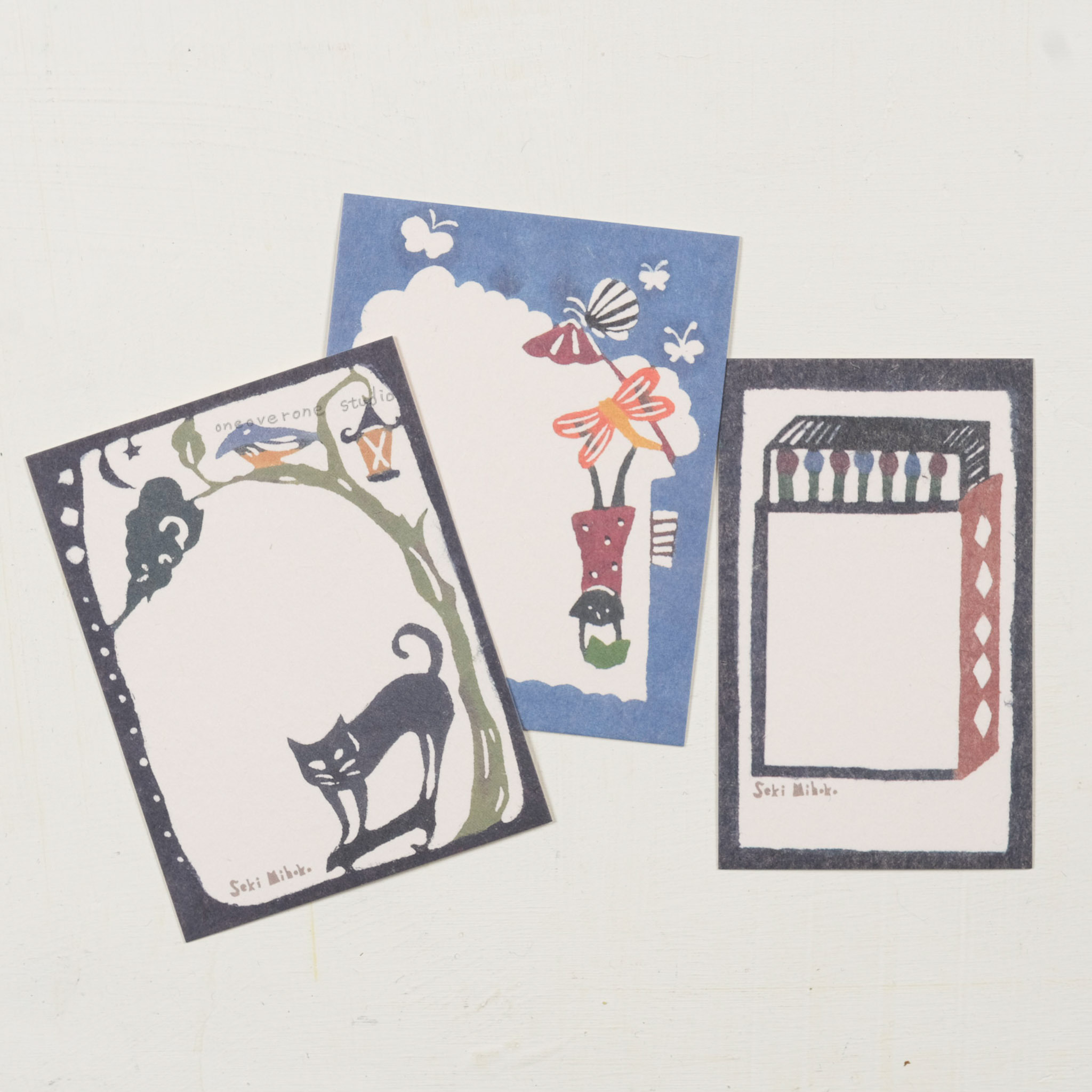 関美穂子 插畫訊息小卡 / 倉敷意匠 日本
