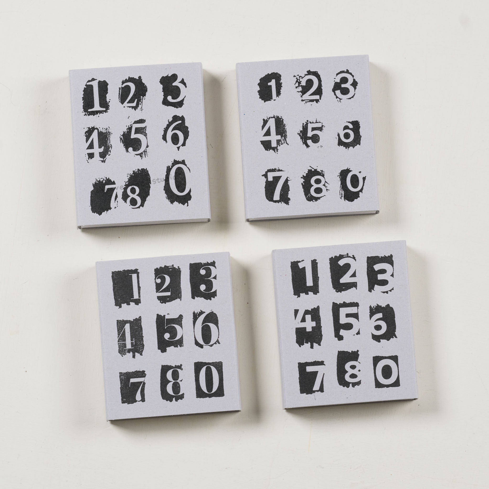 0~9 隨興數字棒 膠版印章 /一分之一工作室/臺灣