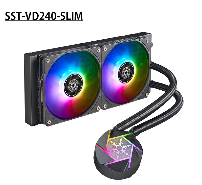 米特3C數位–SilverStone 銀欣 VIDA 240 SLIM 一體式水冷散熱器/SST-VD240-SLIM