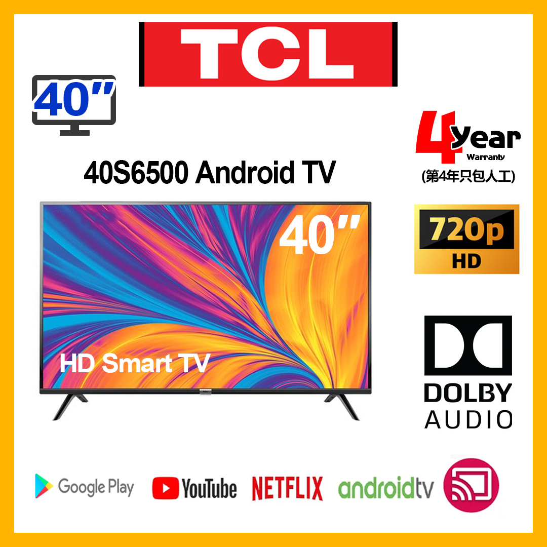 TCL 40" S6500 Series FHD AI TV 40S6500