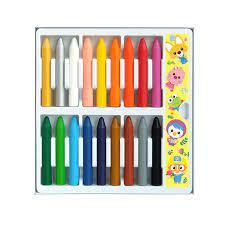 PORORO - 韓國 Pororo 冰鎮企鵝仔 18色蠟筆 | 不粘蠟筆