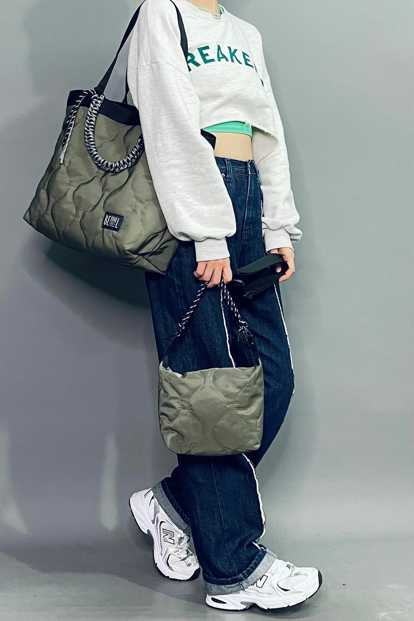 手工掛繩2合1 Tote Bag (大 Size)