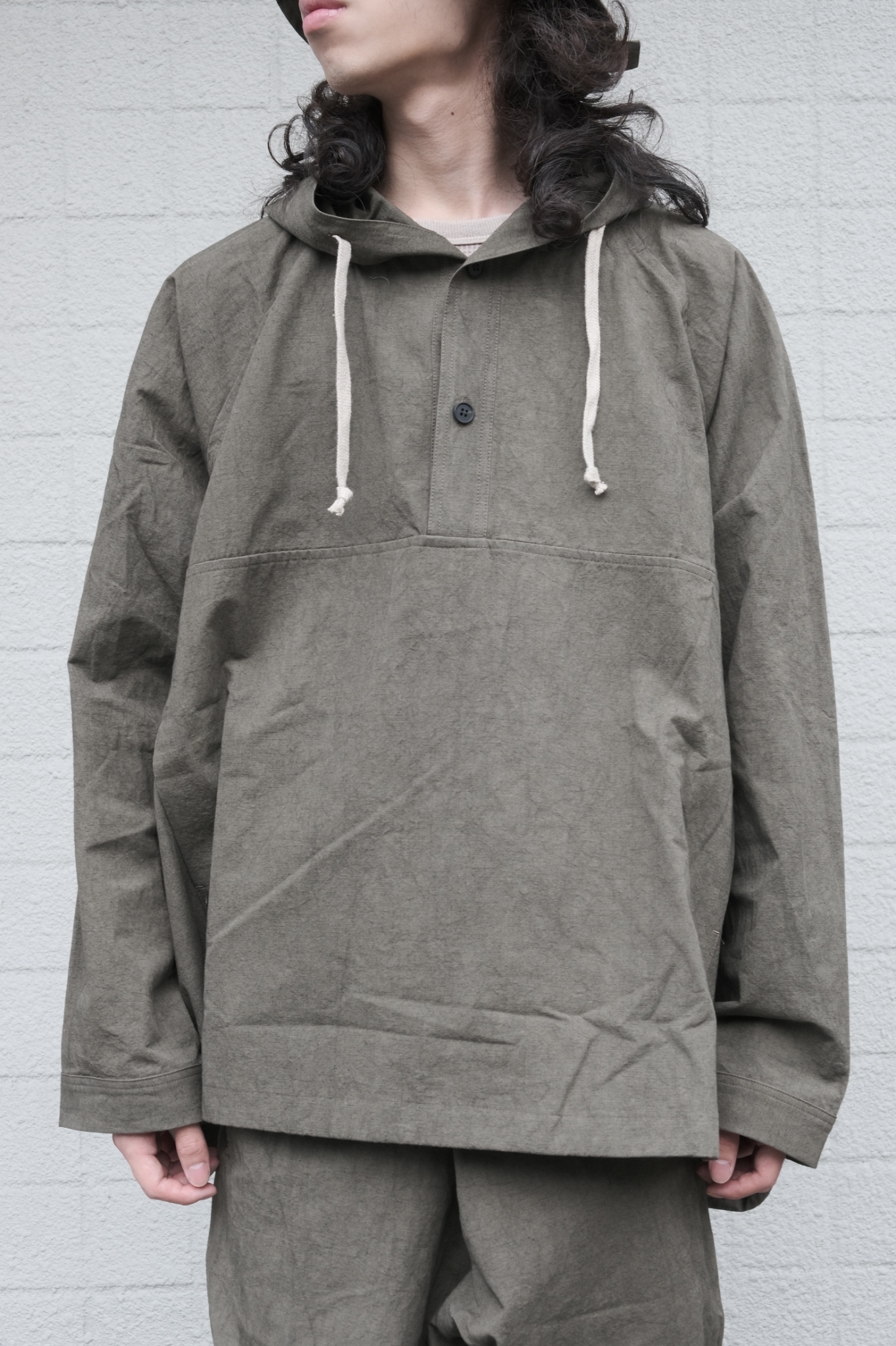 O PROJECT WATER-REPELLENT PADDED POPLIN HOODED PULLOVER
