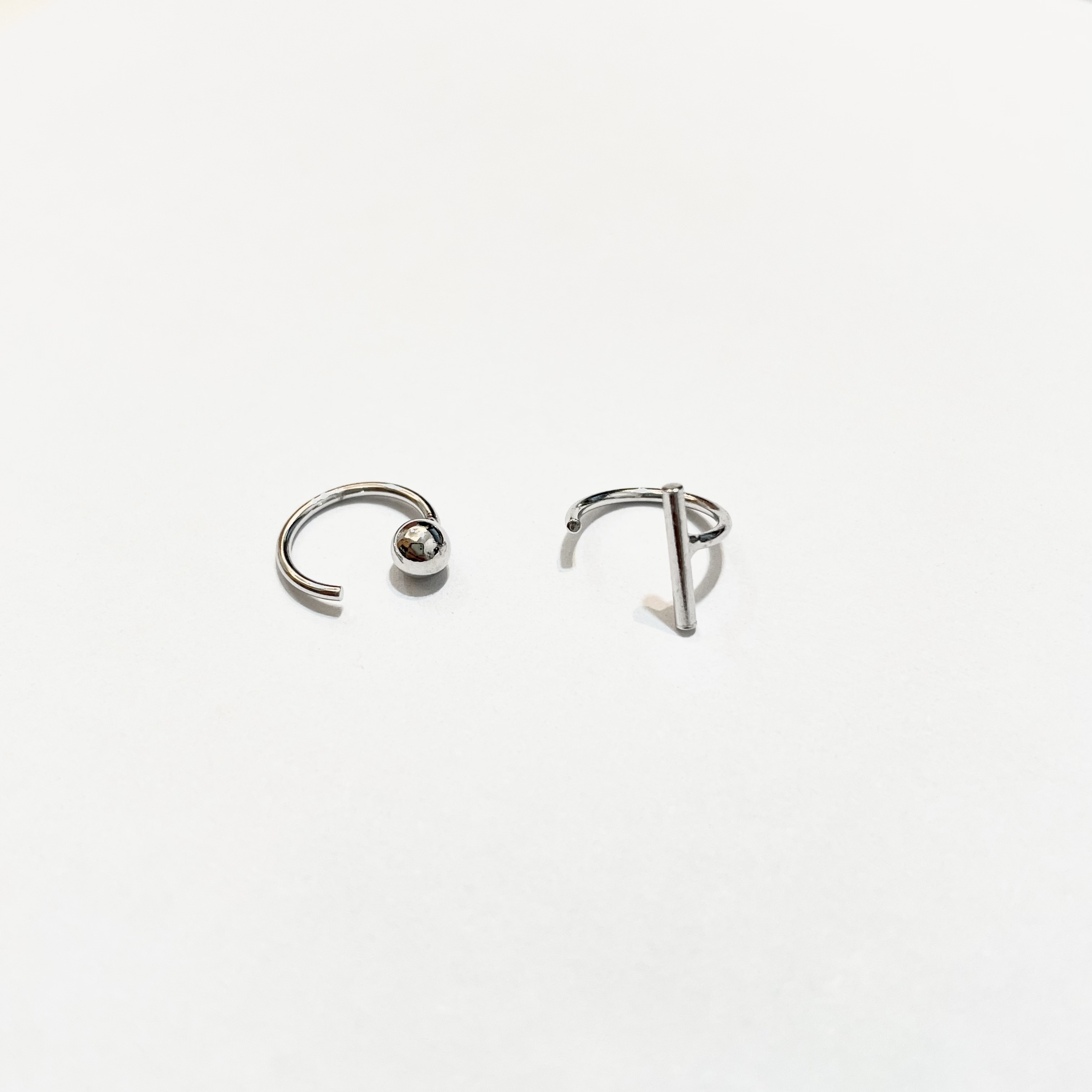 │簡約│點線 • 輕耳飾 • 耳針 • 純銀耳飾 • 設計師原創