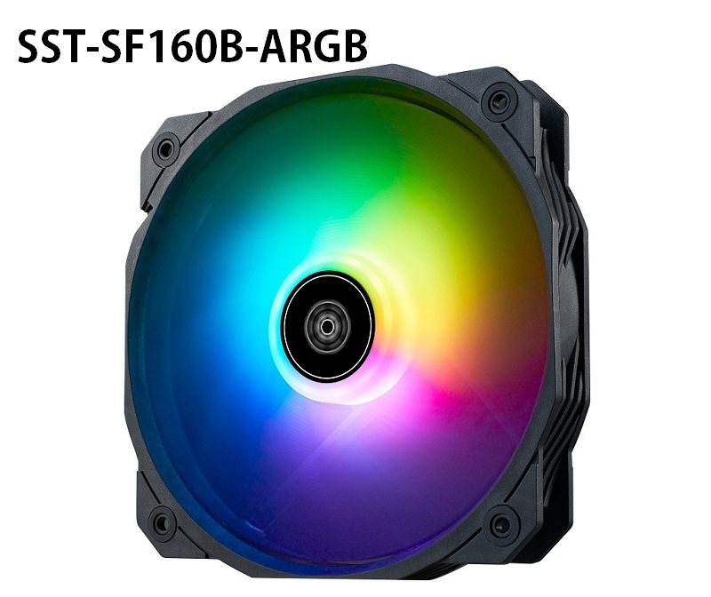 米特3C數位–SilverStone 銀欣 Shark Force 160 ARGB風扇/SST-SF160B-ARGB