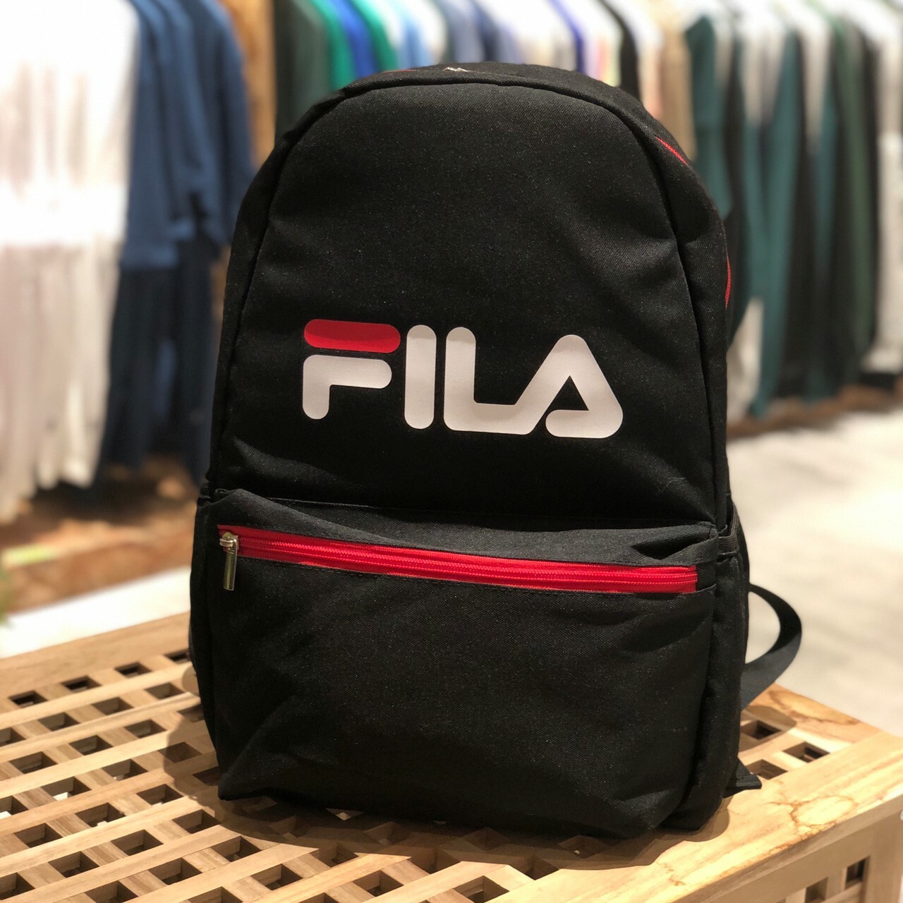 FILA 大LOGO後背包 BPT-9001-BK