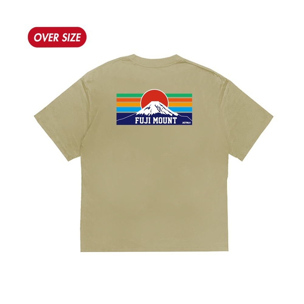 XCTRL 多彩富士山短T-卡其