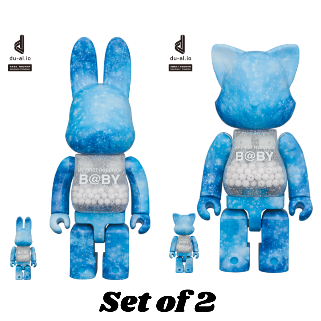 (SET OF 2 )100+400% MY FIRST NY@BRICK &  R@BBRICK B@BY CRYSTAL OF SNOW Ver