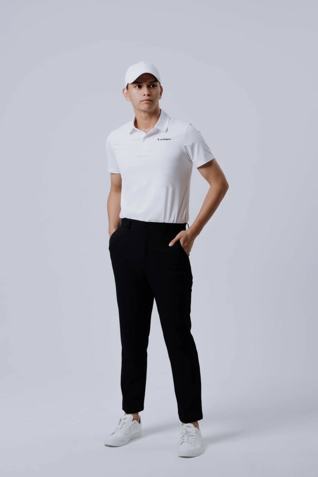Selflogue Men's High Stretch Golf Pants - Black