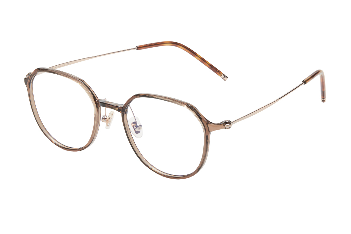 メガネ CARIN AIR P CF2A11 C2 CF2A11 C2 CARIN光學眼鏡-CF2A11 C2 (AIR P C2)_透深棕玫瑰金-韓國眼鏡品牌