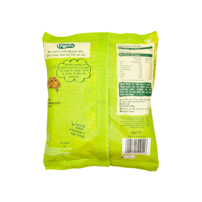 Organix Goodies Raisins Mini Boxes (168g) (92333)