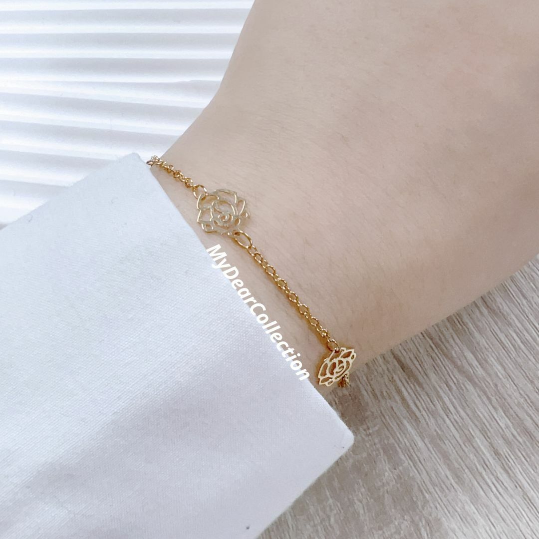 現 貨 | KR 玫瑰花 手鏈 6651