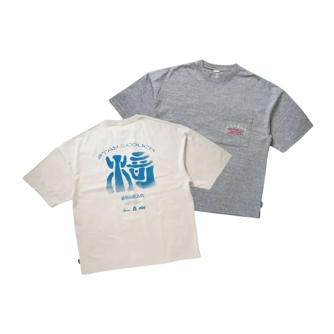 GOHEMP × TACOMA FUJI RECORDS｜STAY ON THE COUCH WIDE SLIT TEE "2COLORS"