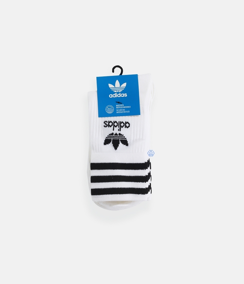 ADIDAS Originals 3 Pack Mid Cut Crew Socks 白色高筒襪 (三雙入) (GD3575)
