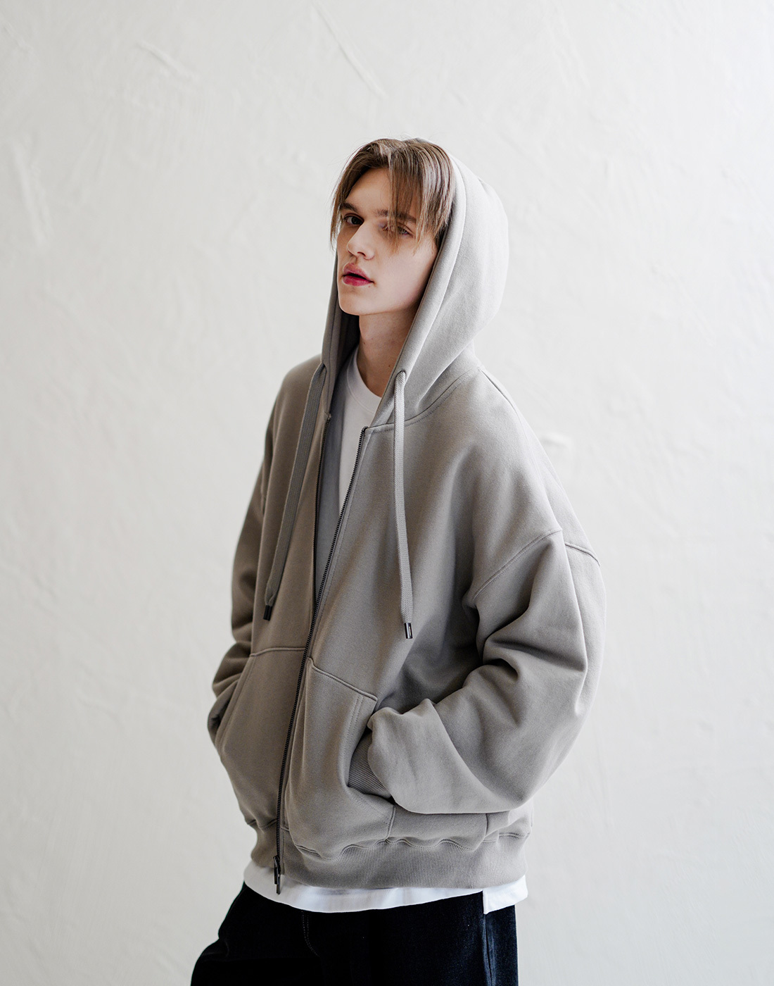 <預購> 韓國WV PROJECT 雙向拉鍊刷毛連帽外套