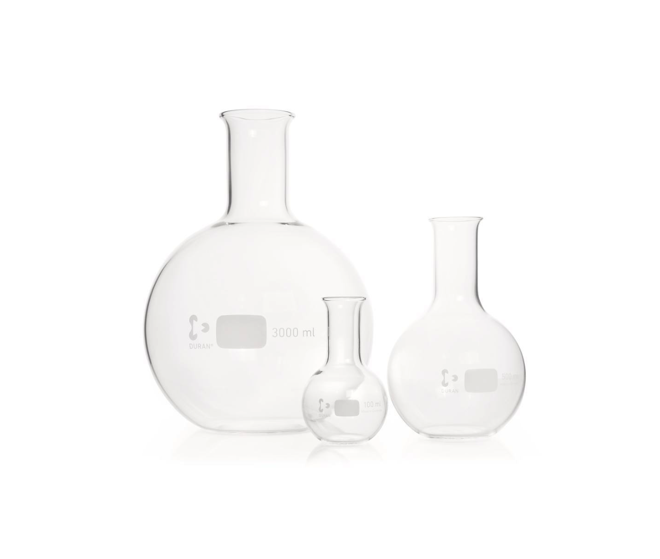 DURAN Flat Bottom Flask Narrow Neck