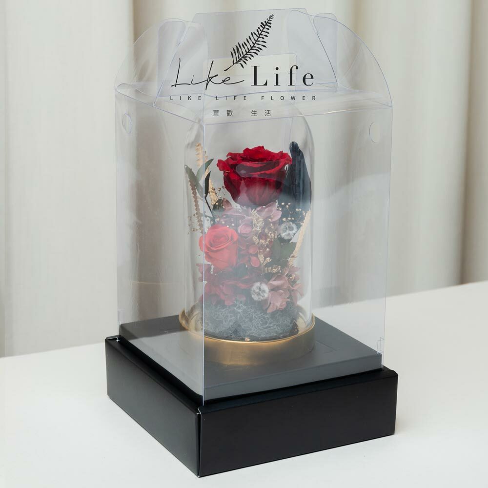 永生花玻璃罩,包裝樣式參考,永生花禮,代客送花服務