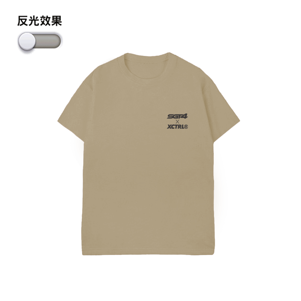 XCTRL x SGT4姿態狂者聯名短T-卡其