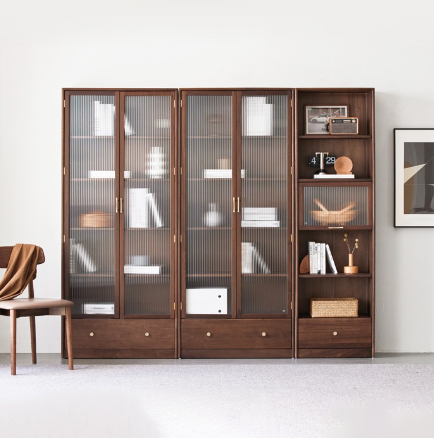 盧森堡胡桃木書櫃 LSB-B5173