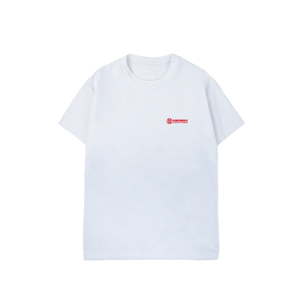 XCTRL 極楽聯名活塞招財貓短T-白