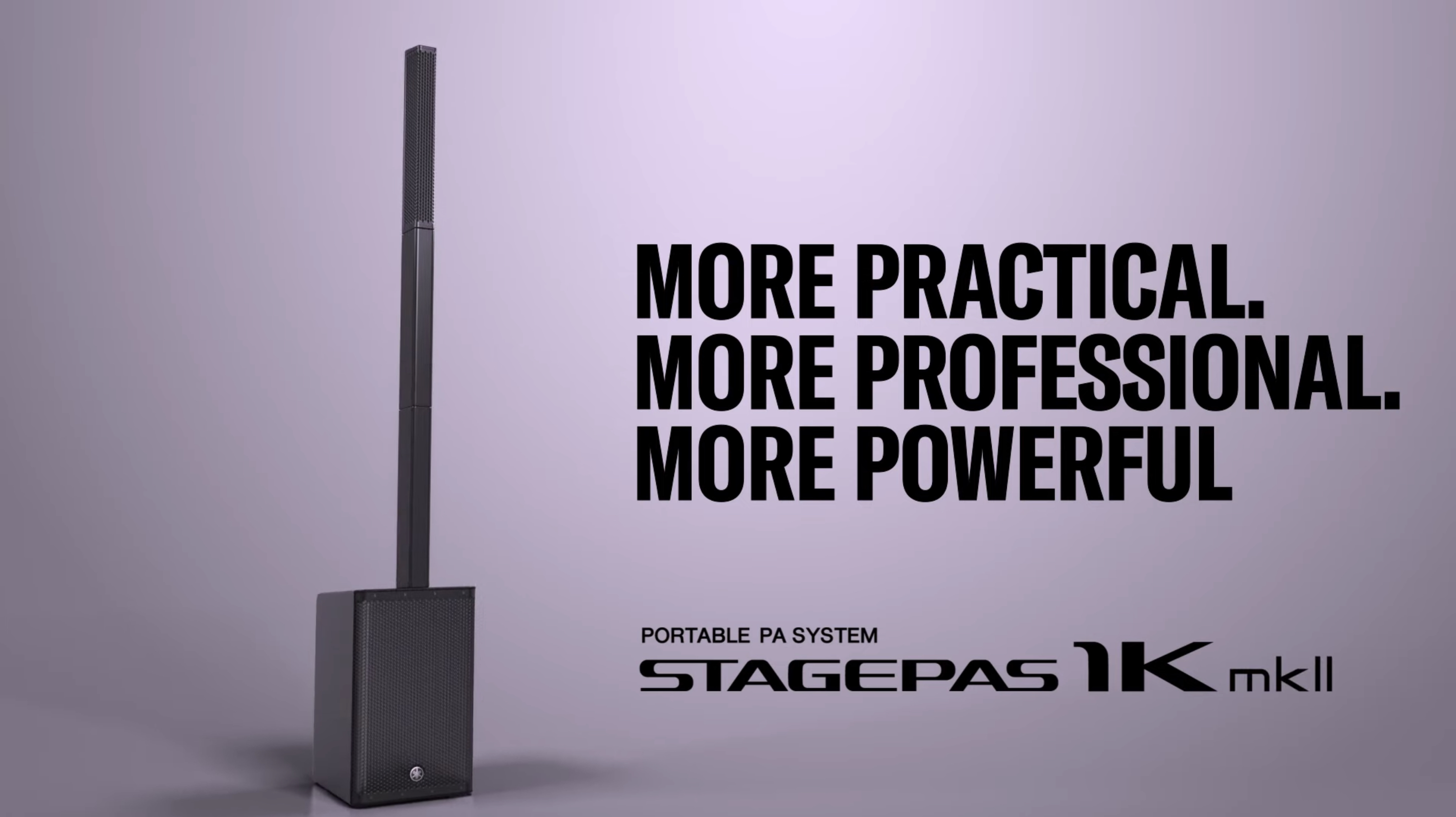 [第二代] YAMAHA STAGEPAS 1K mkii 音柱型可攜式PA系統 內置五軌混音器 可藍牙連接