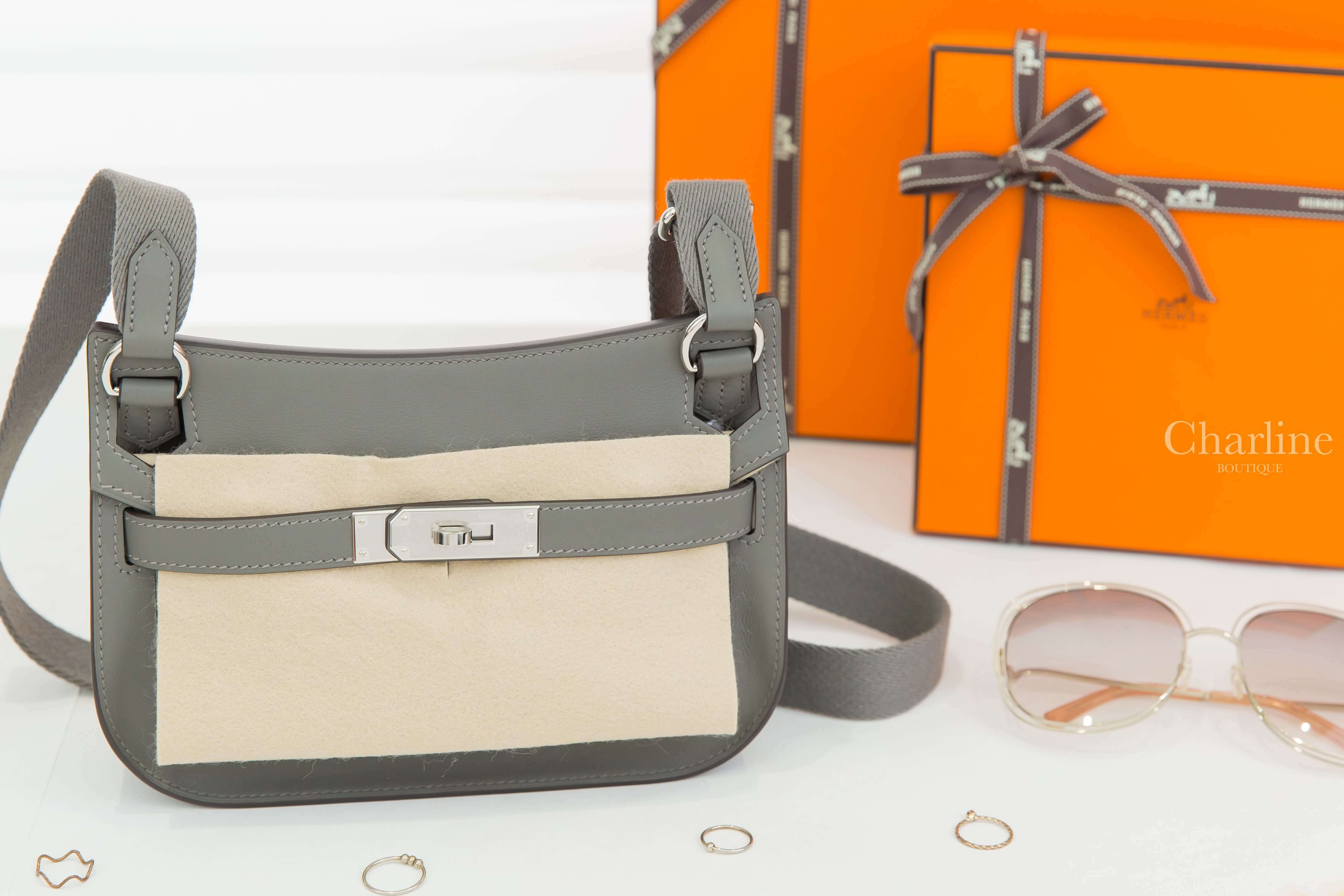 Hermès Jypsiere Mini 0L Gris Meyer Veau Swift 積雨雲灰銀釦迷你肩背包