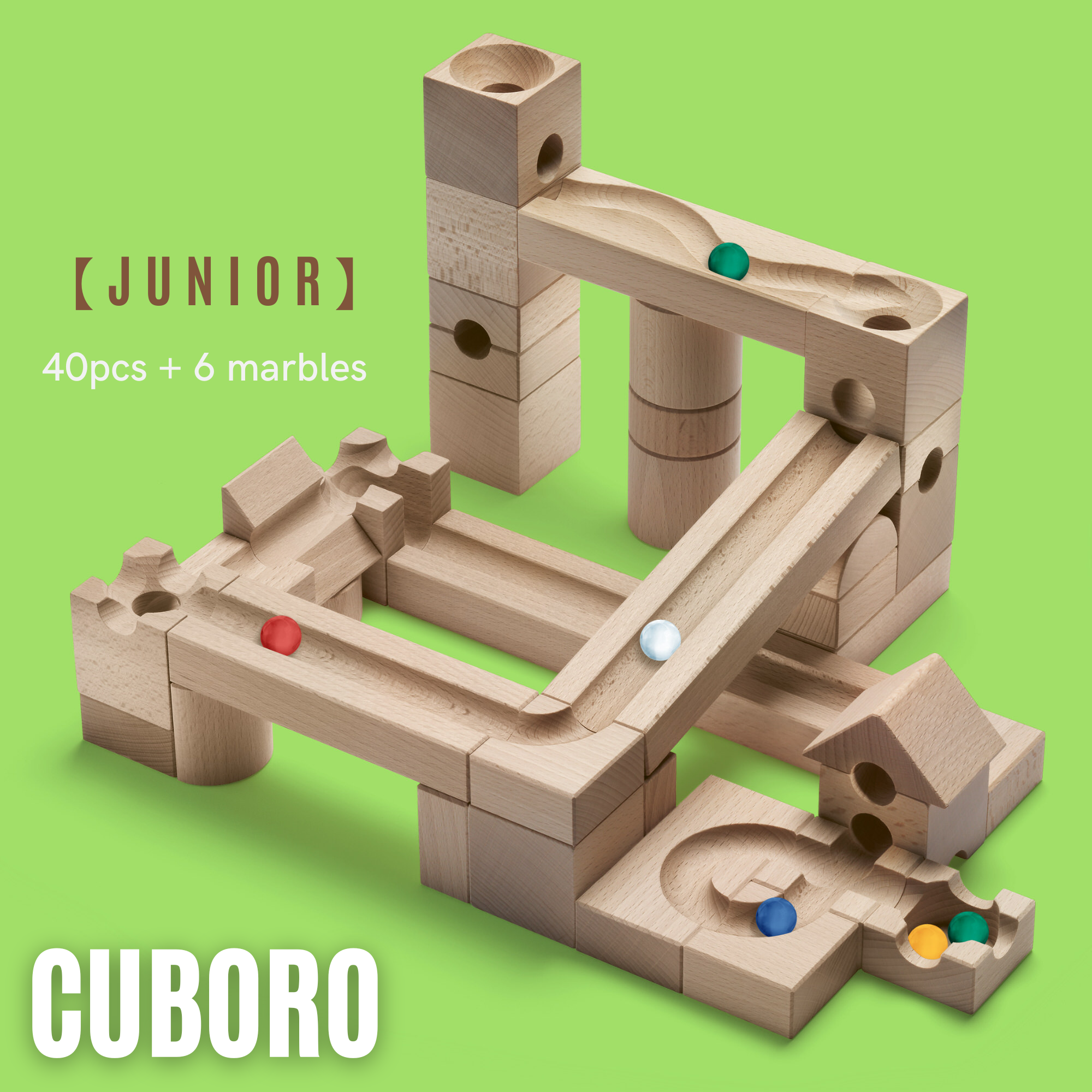 瑞士Cuboro 滾珠魔方積木 40件組 - JUNIOR