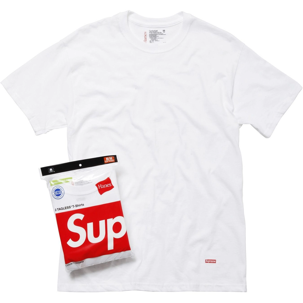 【Focus Store】現貨秒發 Supreme HANES® Tagless Tees (3 Pack - White) 白色 打底衣 三入組