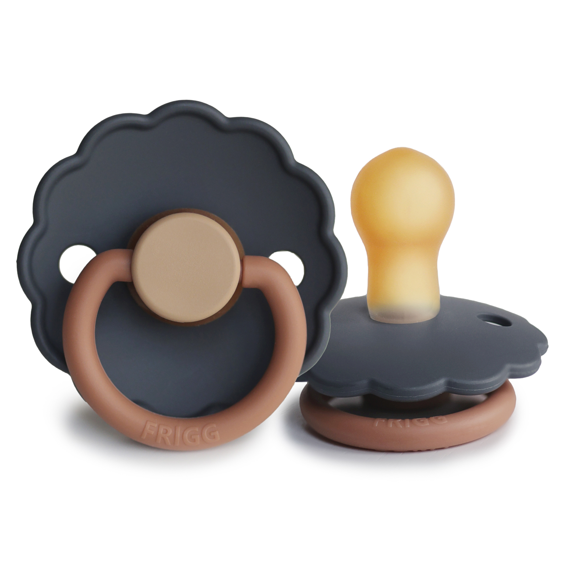 FRIGG 天然橡膠奶嘴-藍啡色