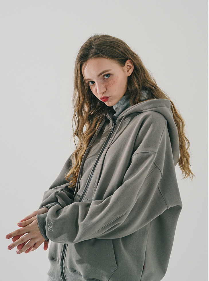 <預購> 韓國WV PROJECT 方型抽繩刷毛連帽外套