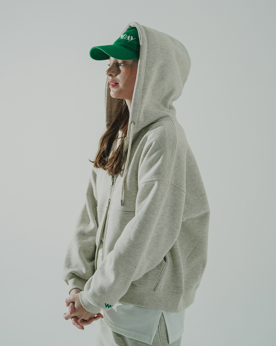 <預購> 韓國WV PROJECT 2022FW 雙拉鍊刷毛連帽外套X直筒刷毛棉褲#套裝