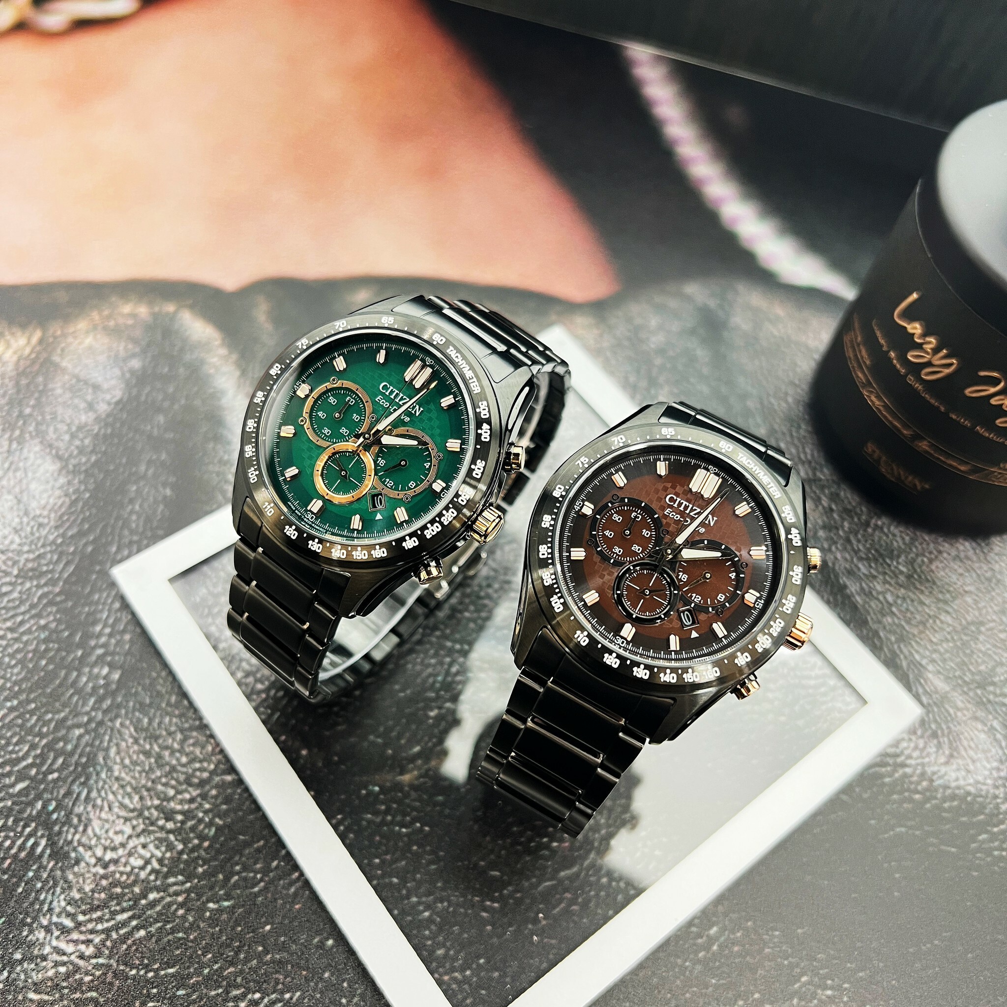 【CITIZEN】Chrongraph CA4536-86X (綠) / CA4534-81X (咖啡) 43mm Modern Watch