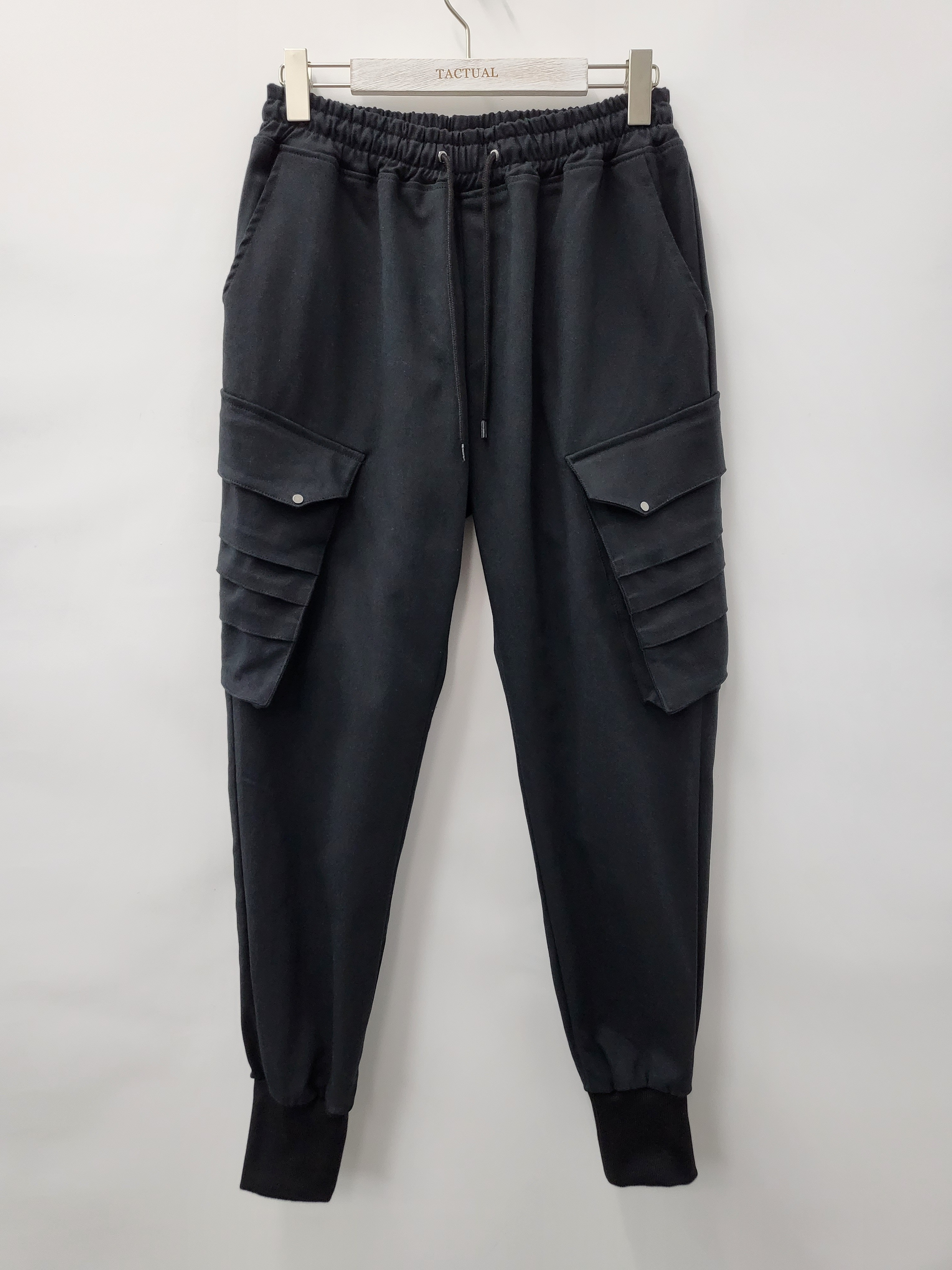 淨色修身工裝束腳褲 P2297