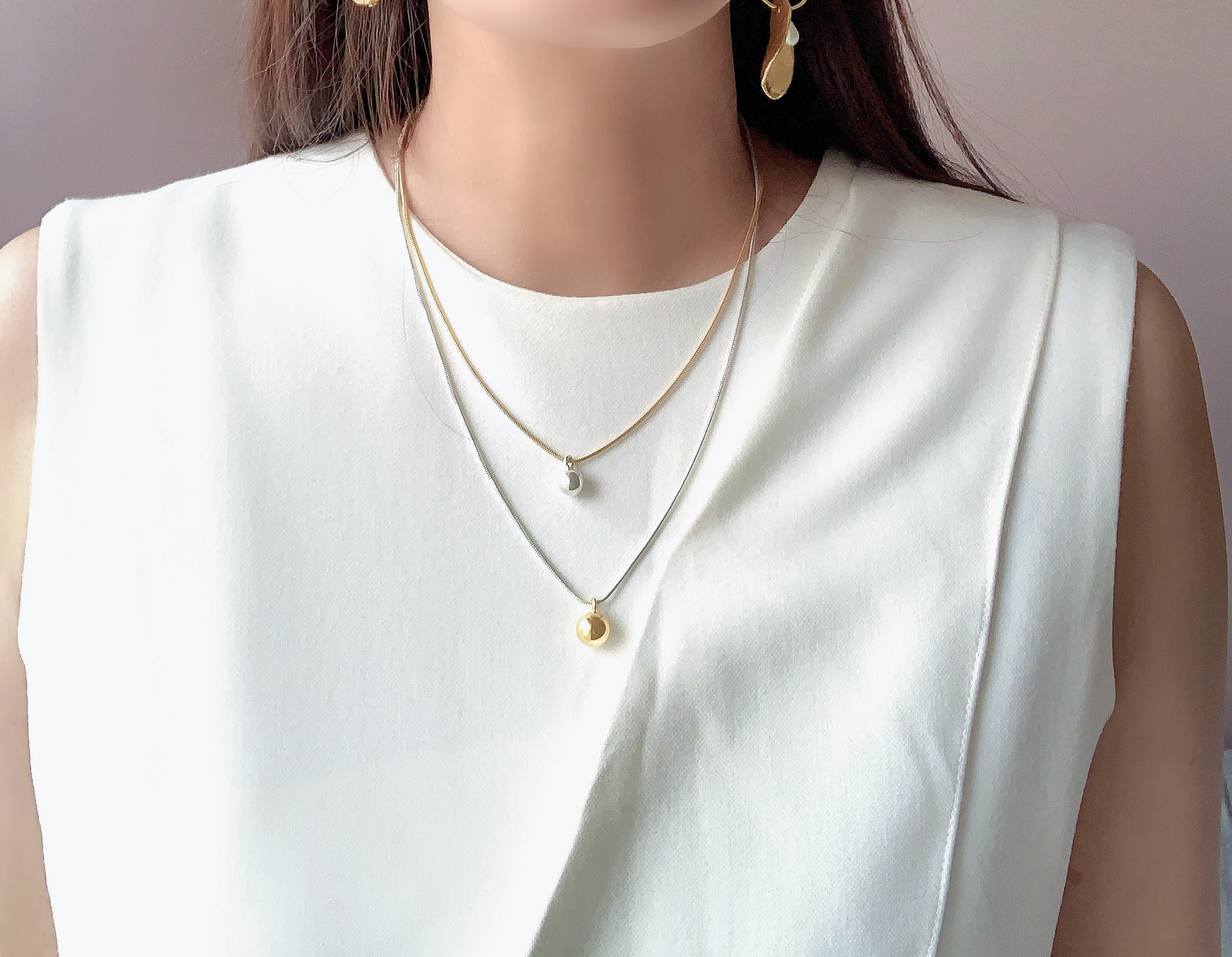 **Jorge Morales Ball Double Necklace C05AW2324