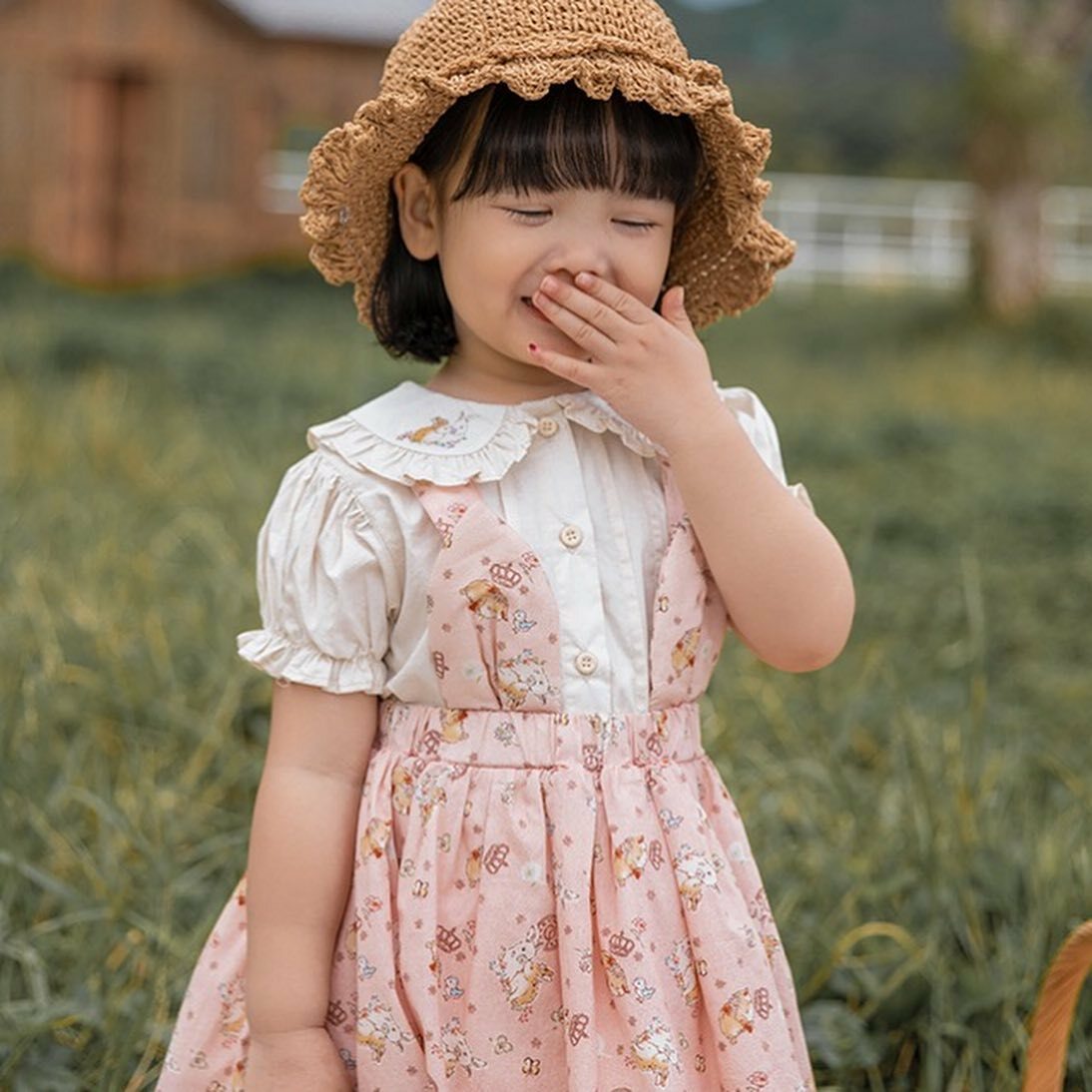 仲夏夜之夢-兔耳朵吊帶裙