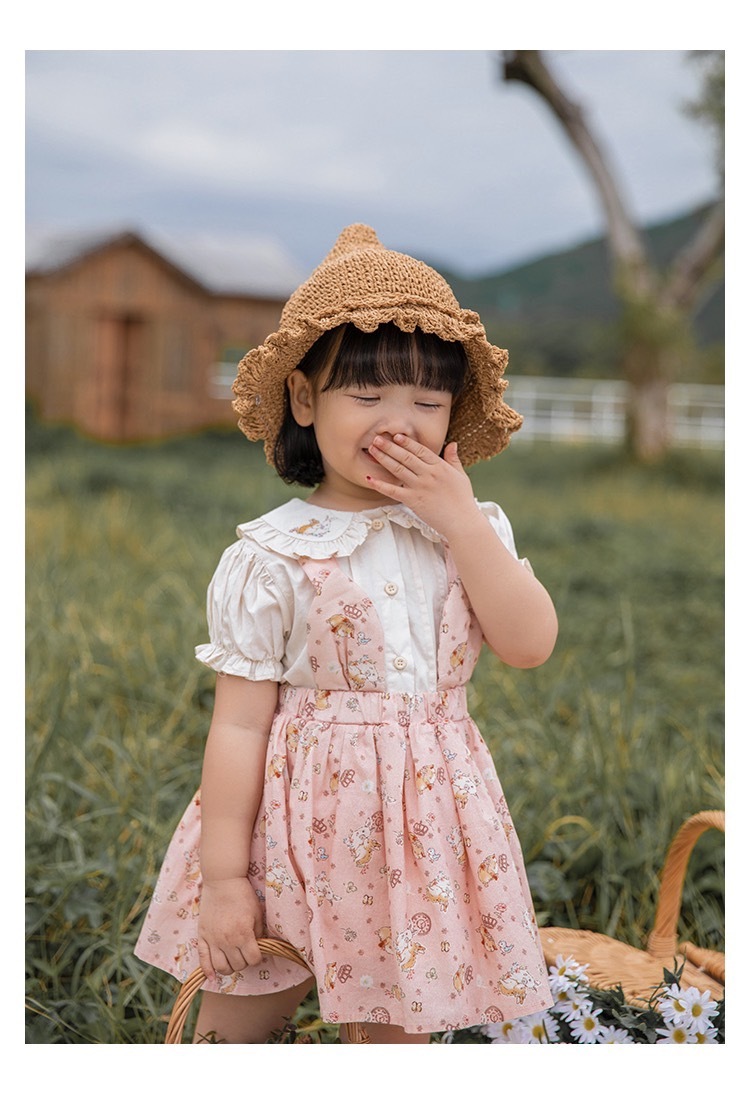 仲夏夜之夢-兔耳朵吊帶裙