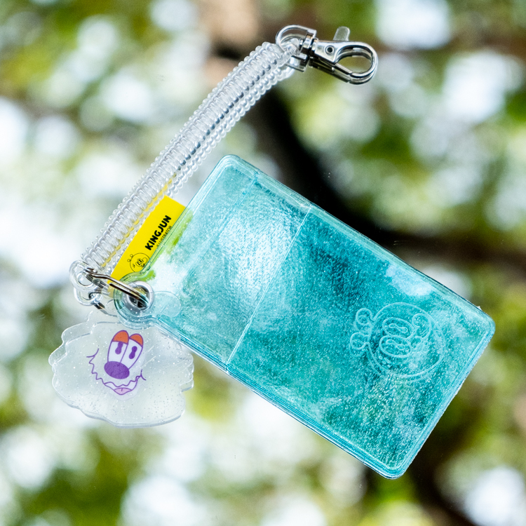 Kingjun｜細菌彈簧卡套｜藍色閃粉