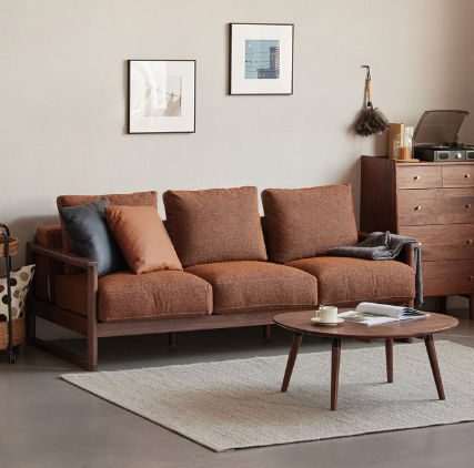 蘇黎世胡桃木沙發D款 SU-I6065