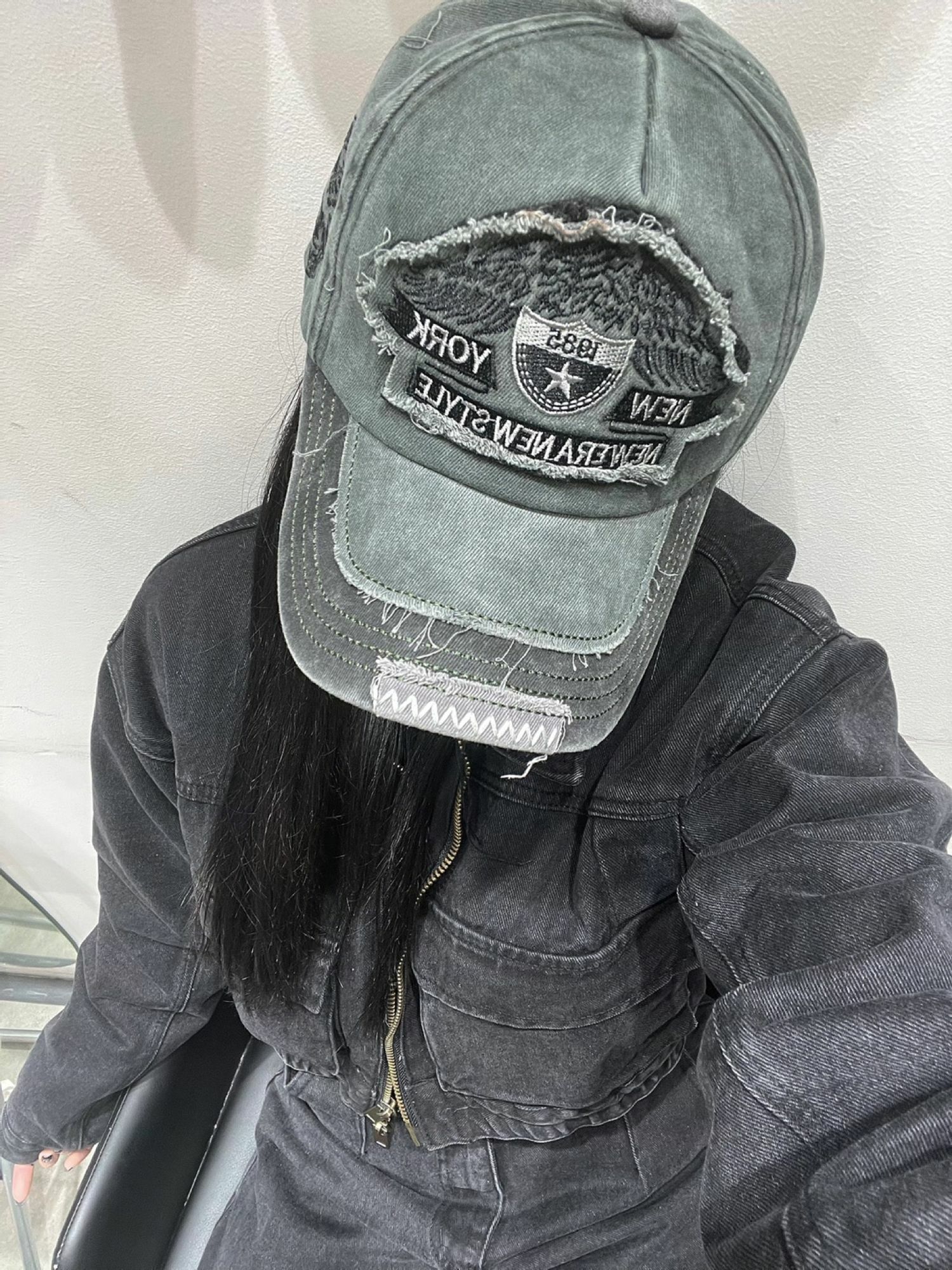 NY LC着色牛仔棒球帽