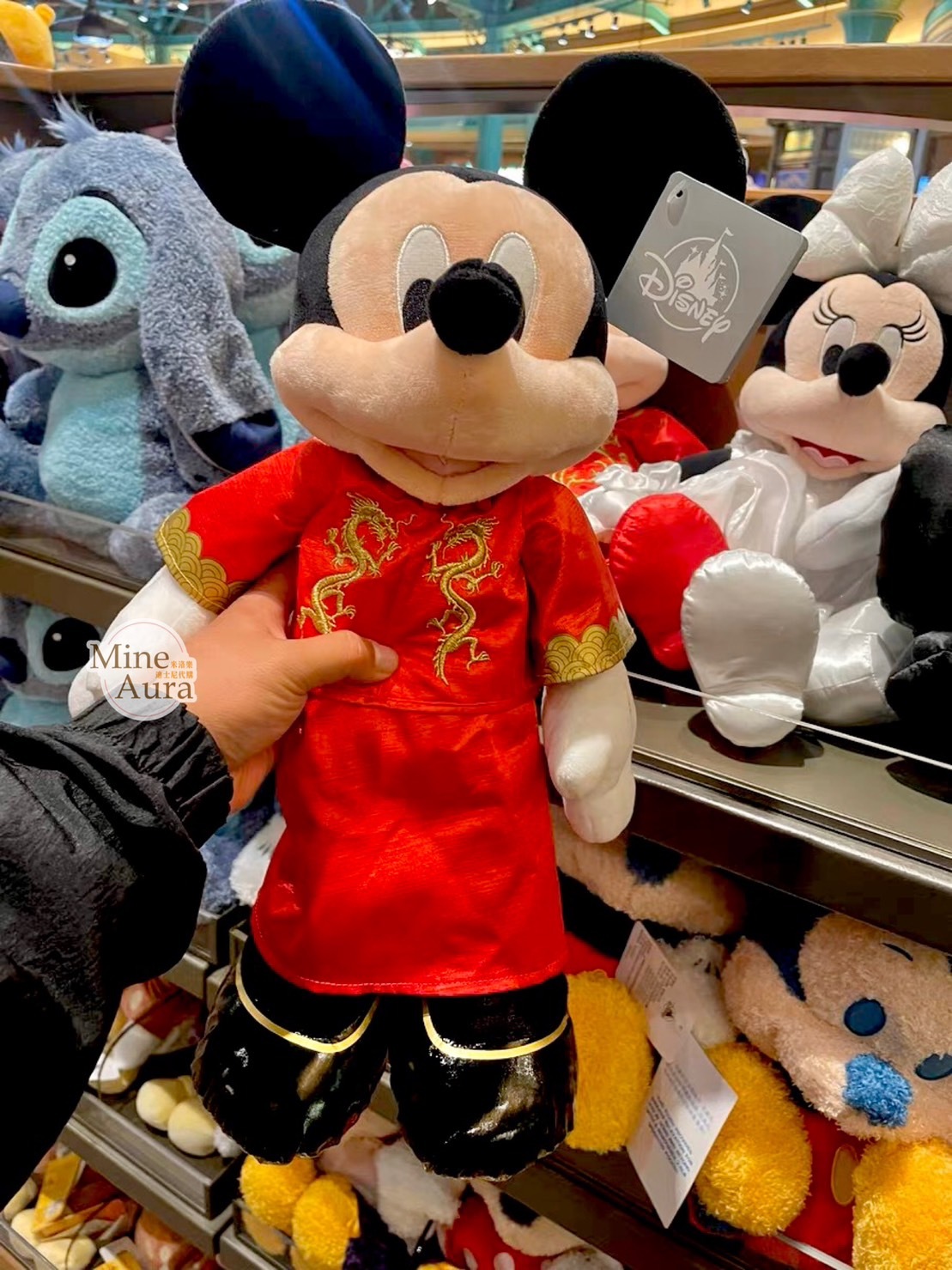中式婚服新婚 米奇 Mickey 米妮 Minnie 娃娃 壓床玩偶 禮服造型 -上海迪士尼樂園